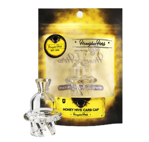 HoneyBee Herb Dab Rig Bangers/Carb Caps / clear carb cap